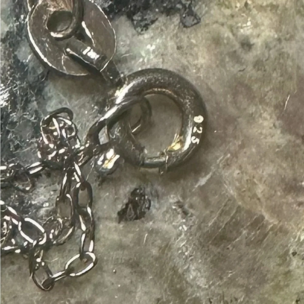 925 Silver Vintage Bible Charm Necklace